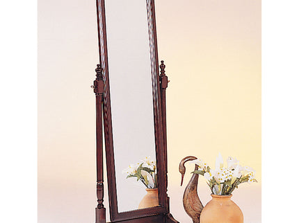 Meriwel - Adjustable Full Length Cheval Mirror With Arched Top - Brown