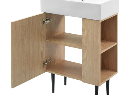 Bathroom Vanity, Combo Cabinet, Bathroom Storage Cabinet, Single Ceramic Sink