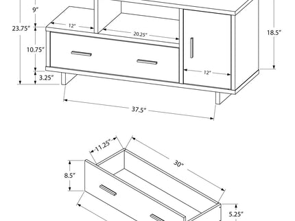 TV Stand, Console, Media Entertainment Center, Storage Cabinet, Drawers, Contemporary & Modern