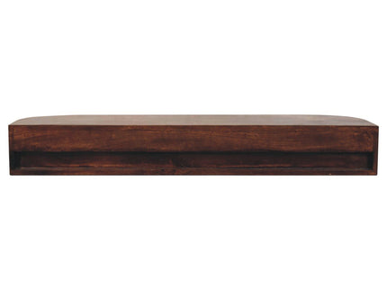Lunar - Floating Console With 2 Drawer - Chestnut