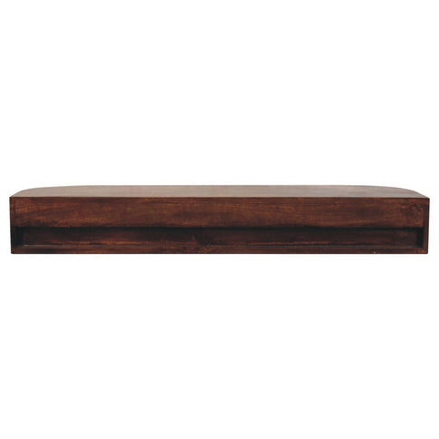 Lunar - Floating Console With 2 Drawer - Chestnut