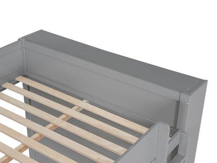 Bunk Bed With 2 Drawers And Multi Layer Cabinet