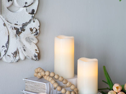 LED Candles With Remote Timer (Set of 3) - Ivory
