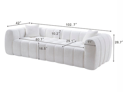 Marshmallow Cloud Compressed Sofa Oversized With 2 Cushions