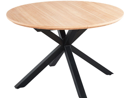 Extendable Round Dining Table - Oak