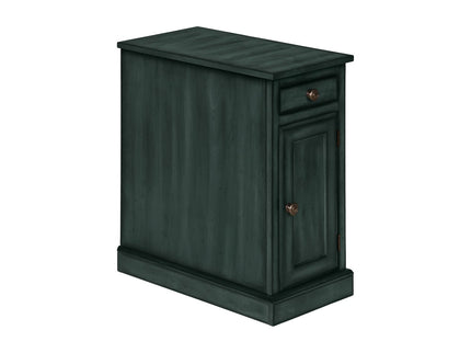 Accent Table With Storage Drawer For Living Room - Blue