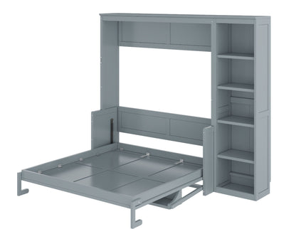 Sturdy Murphy Bed With Desk And Bookshelf