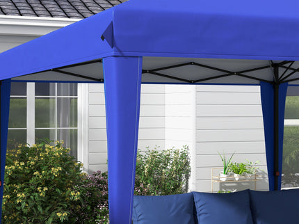 Outsunny - 10' x 19.2' Pop Up Canopy Tent, Heavy Duty Tent For Parties, Outdoor Instant Gazebo Sun Shade Shelter With Carry Bag For Catering, Events, Wedding, Backyard Bbq