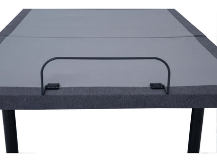 California King Adjustable Bed Base With Ergonomic Support And Wireless Remote Control - Black