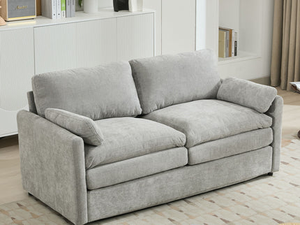 Cozy Upholstered Cushion Loveseat Sofa For Living Room