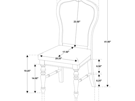 Claire - Upholstered Dining Side Chair (Set of 2) - Ivory