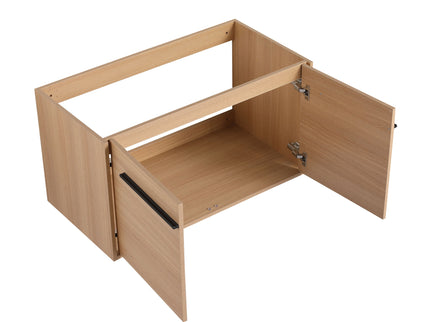 Bathroom Vanity Set With Resin Countertop Sink, 2 Doors