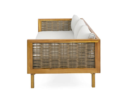 Claremont - 3 Seater Daybed Teak Acacia Wood Water Resistant Cushions