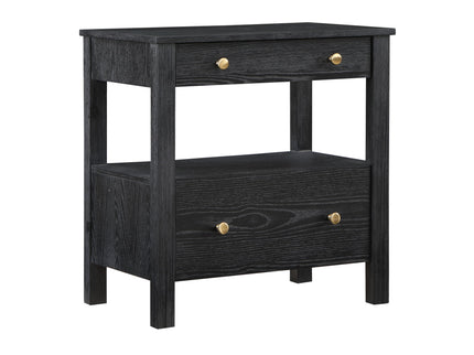 Danielle - 2 Drawer Nightstand - Black