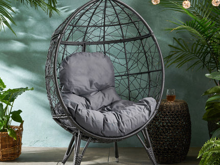 Cosmos - Round Hammered Iron Teardrop Chair