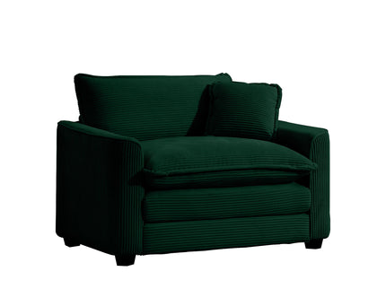 Modern Classic Fabric Single Chair Deep Seat Sofa With Pillow