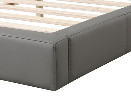 Stylish Upholstered Bed With Birch Wood Frame