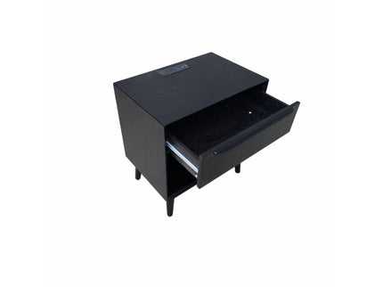 Nightstand With 1 Drawer, Bedside Table, Storage Side Table For Bedroom - Black
