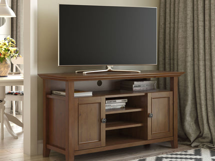 Amherst - TV Media Stand - Medium Saddle Brown