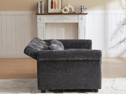 Loveseat Sofa Bed, Pull - Out Couch Sleeper & 2 Pillows