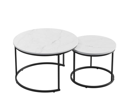 Round Nesting Coffee Table (Set of 2)