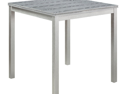 5 Piece Counter Height Table Set, Square Table And 4 Upholstered Chairs