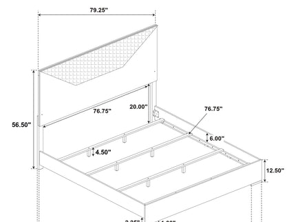 Pierce - Panel Bed LED Headboard