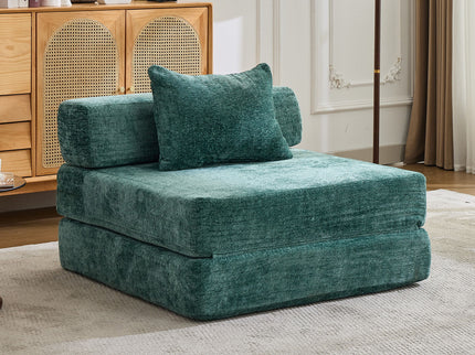 Convertible Floor Sofa Bed With Fixed Shape Frame For Living Room