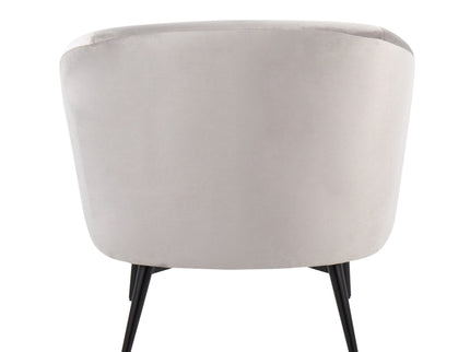 Claire - Contemporary / Glam Chair - Black / Silver