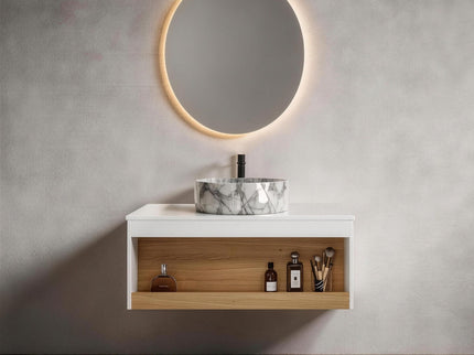 Floating Bathroom Vanity With Vessel Sink