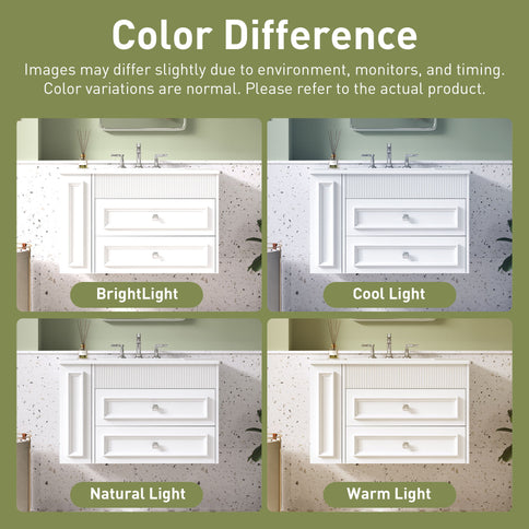 Wall Mounted Bathroom Vanity With 2 Drawers, Sink, Floating Storage Unit