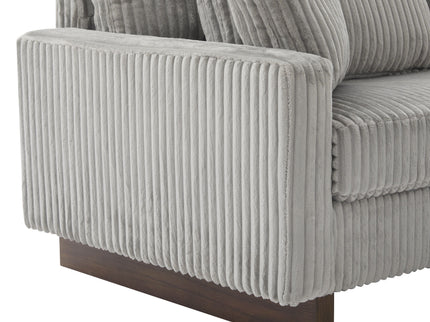 Modern Loveseat Sofa With 4 Pillows