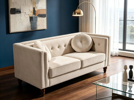 Chesterfield Loveseat 2 Seater Couch For Living Room