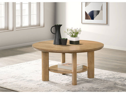 Crispin - Round Table With Lower Shelf