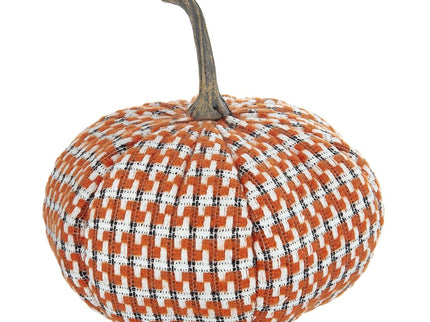 Pumpkin Ornament Decor For Holiday Harvest Festival Fall Festival & Thanksgiving (Set of 2) - Orange Multi
