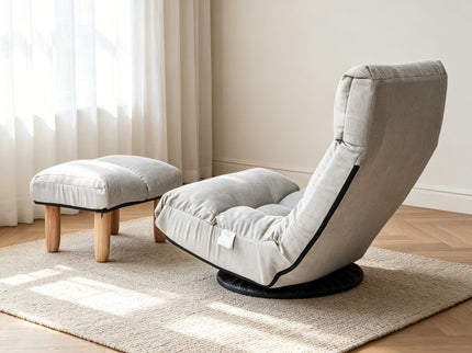 Adjustable Japanese Reclining Floor Chair Sofa With Metal Frame For Living Room
