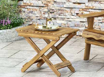 Outdoor Folding Wooden Side Table