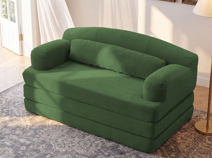 2 Seater Sofa Bed, Compact Foldable Floor Couch