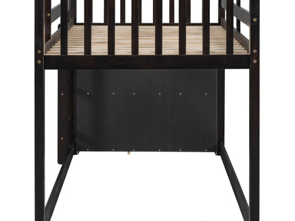 Bunk Bed With 4 Drawers And 3 Shelves