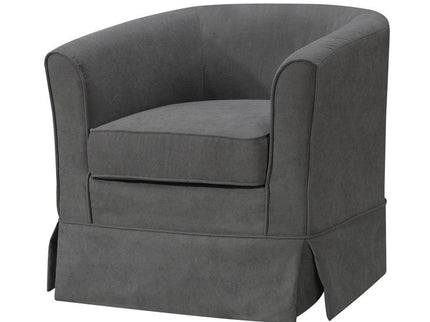 Tucker - Woven Fabric Swivel Barrel Chair