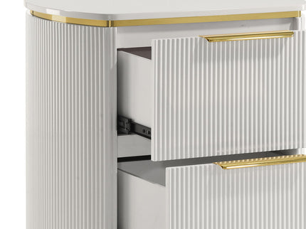 Giovanni - 2 Drawer Nightstand - White