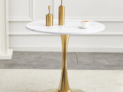 Round Dining Table & Thickened Top For Kitchen