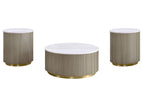 Dark Gray / 3 Pc. Coffee Table, 2 End Tables