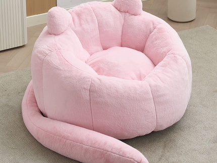 Cat Shaped Bean Bag Sofa With Long Tail