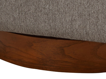 Miramar - Swivel Barrel Chair With Wooden Base