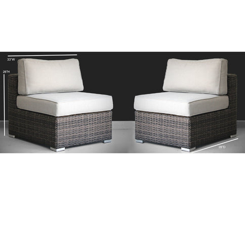 Minnesota - Armless Patio Chairs (Set of 2)