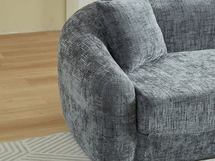 Curved Convertible Sofa, 2 In 1 Fold Out Bed With Pull Out Base And Deep Seat
