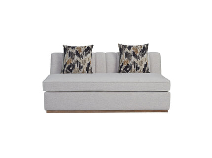 Channel - Armless Loveseat - Off White