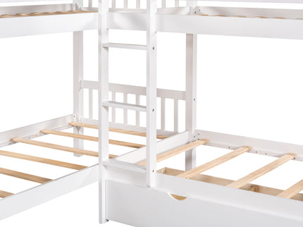 L Shaped Bunk Bed With Drawers