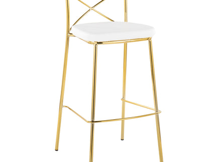 Modern Charlotte - Contemporary Fixed Height Barstool (Set of 2)